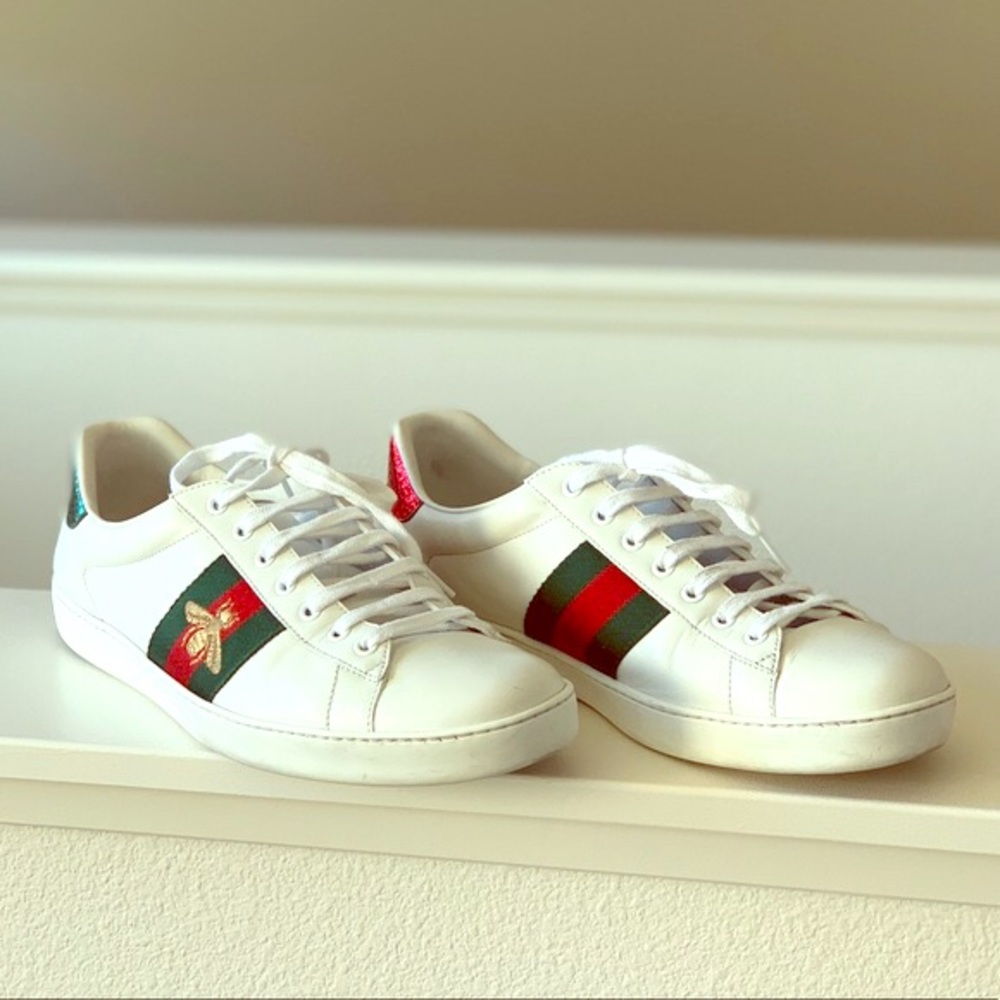 Gucci Ace Embroidered Leather sneakers